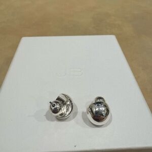 Jenny Bird Polished Silver Earrings